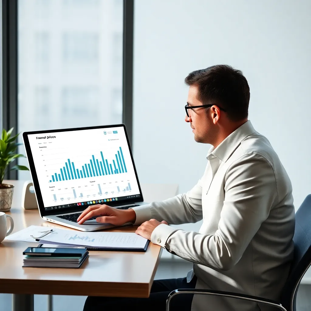 Persoon die passief inkomen ontvangt op laptop en smartphone