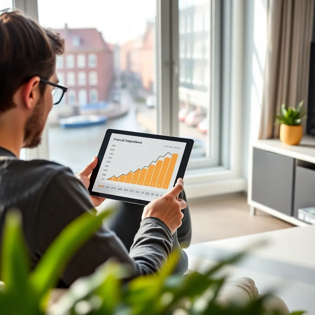 Grafiek die het FIRE-principe illustreert met vermogensgroei