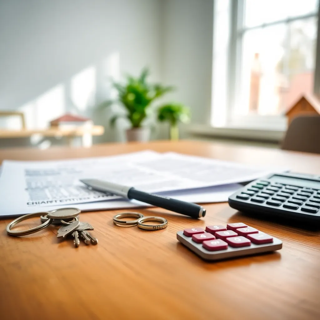 Nederlandse vastgoedinvestering met sleutels en contracten