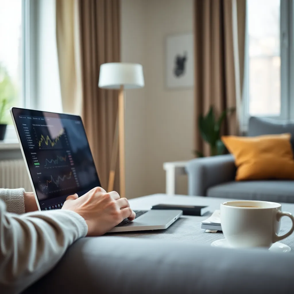 Persoon die financiële documenten bestudeert met belastingformulieren en calculator